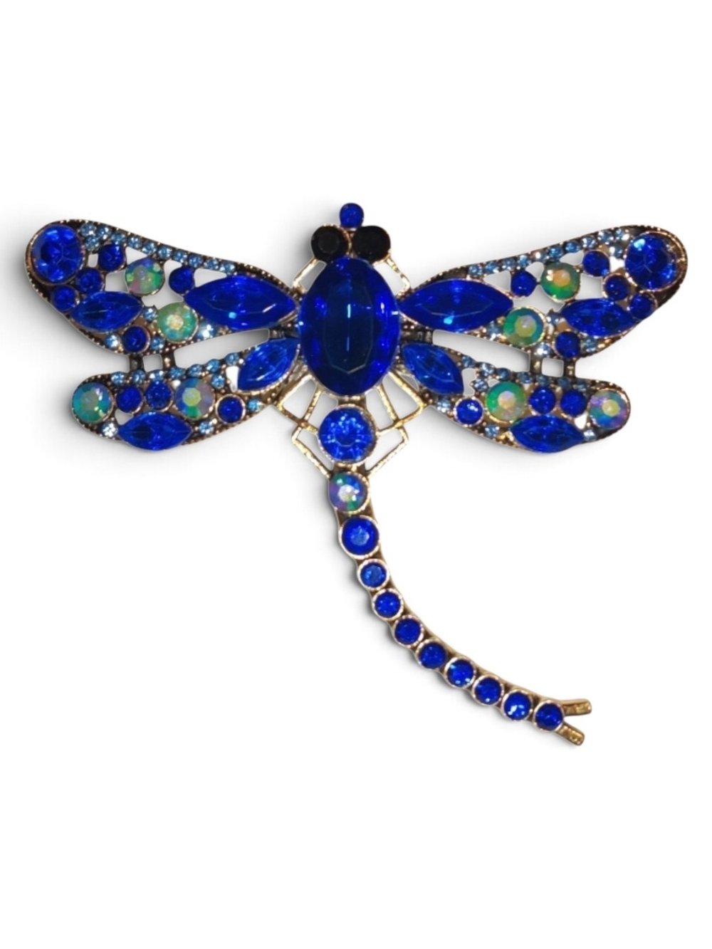 Blue Dragonfly Brooch